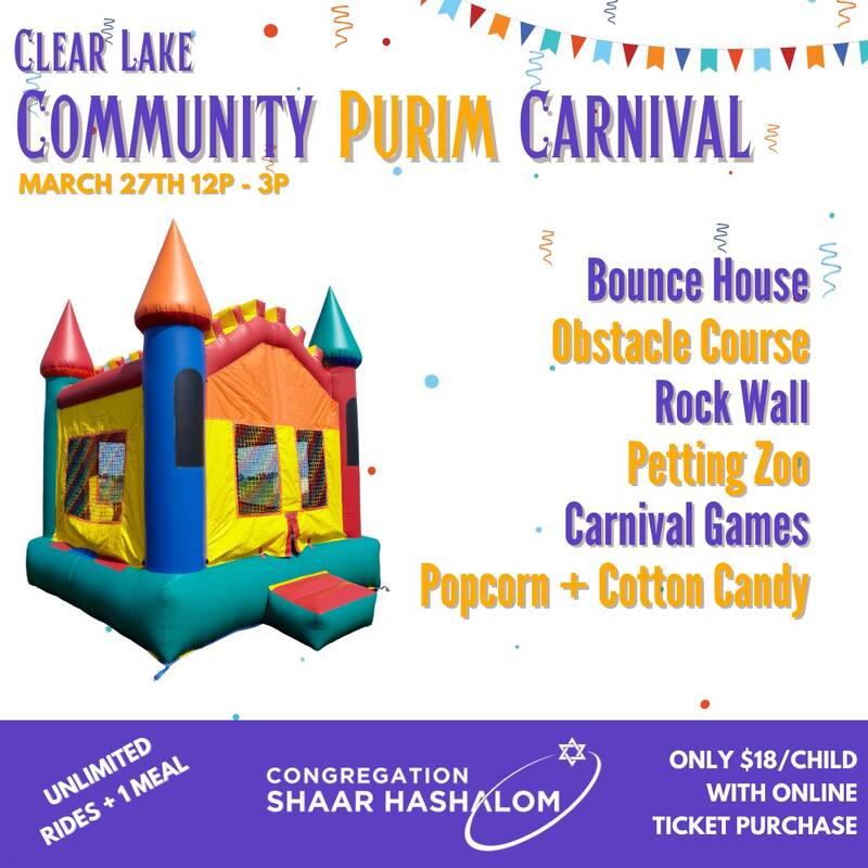 Clear Lake Community Purim Carnival