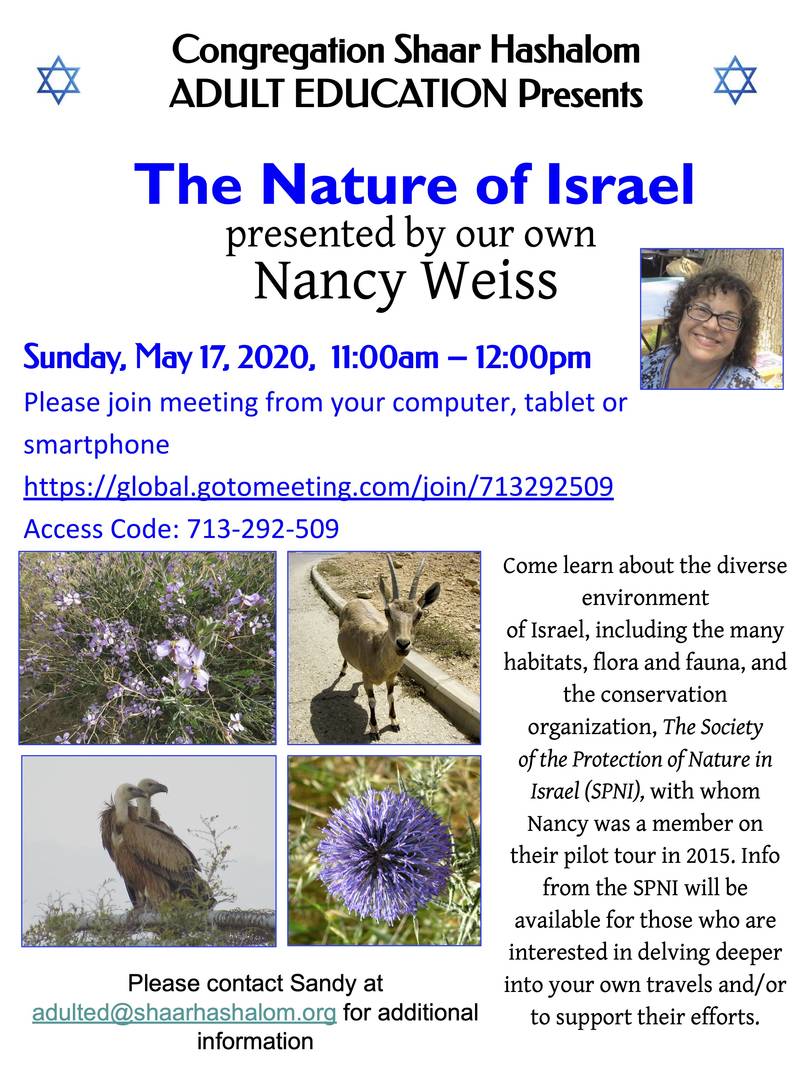 Banner Image for The Nature of Israel