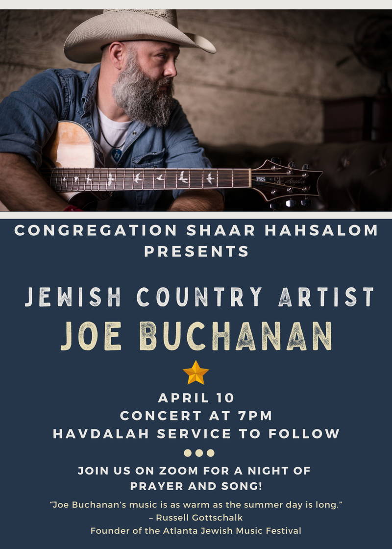 Banner Image for Joe Buchanan Concert & Havdalah