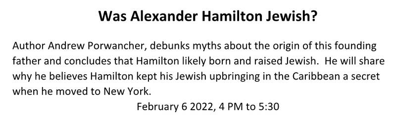 Banner Image for Was Alexander Hamilton Jewish?