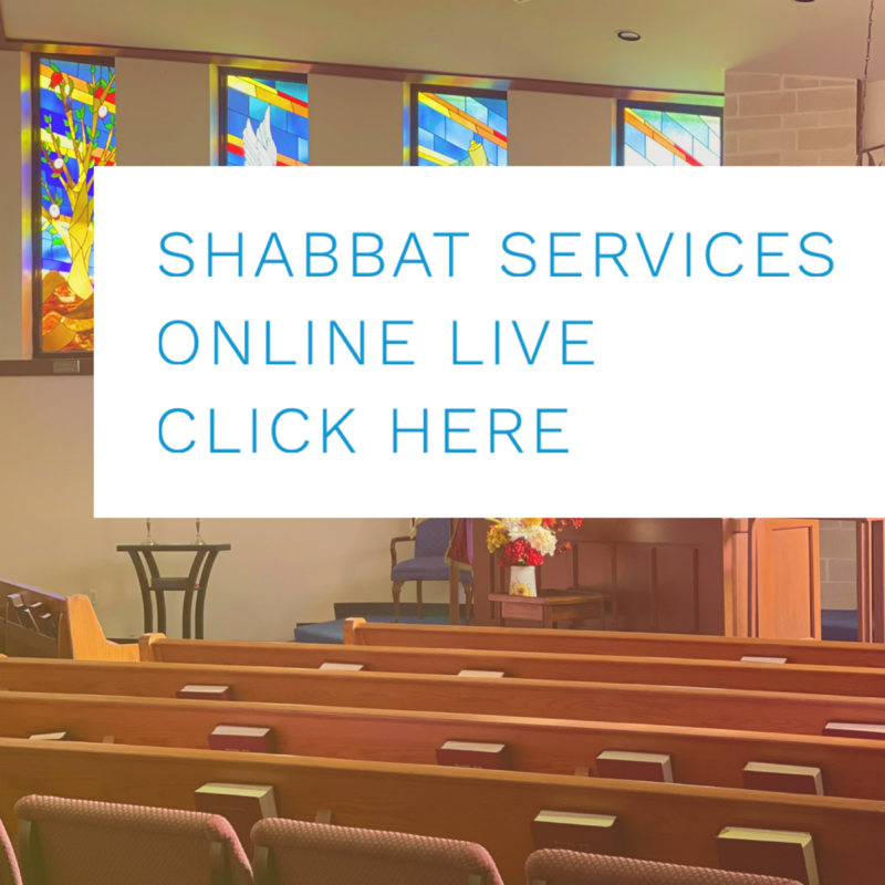 Live Shabbat Services now